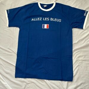 Budweiser World Cup 2010 France soccer tshirt Allez Les bleus men’s larg…